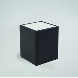 CHEVET CUIR NOIR