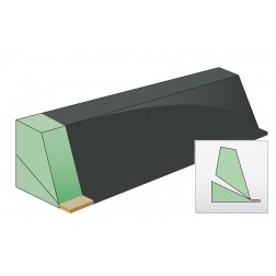 Schéma coupe barre en mousse softside split