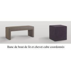 Banc de bout de lit et chevet Waterbed France