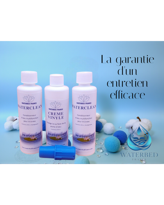 Pack entretien dual n°2 pour lit a eau double poche Waterbed France