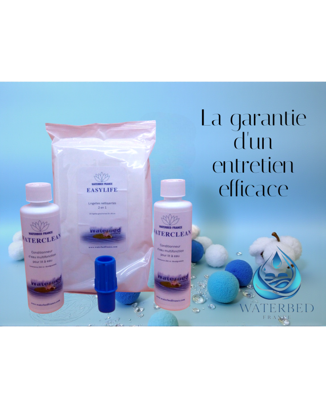 Conditionneur pour lit a eau dual + lingettes Waterbed France