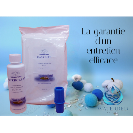 Conditionneur pour lit a eau + lingettes nettoyantes Waterbed France