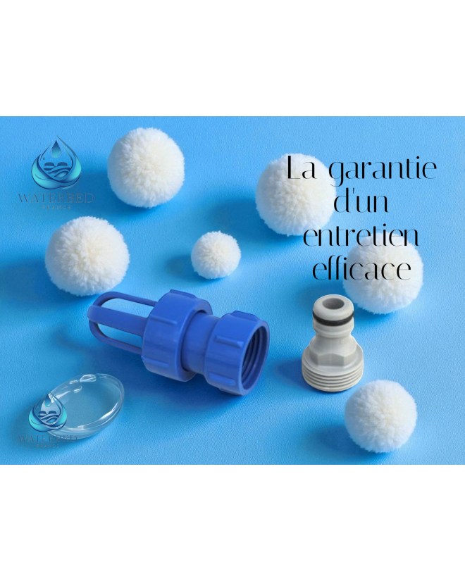 Raccord de remplissage et de vidange pour matelas à eau Waterbed France Raccord de remplissage et de vidange pour matelas à eau Waterbed France