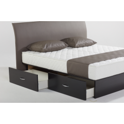 Lit à eau Basic avec socle à tiroirs de rangement Waterbed France