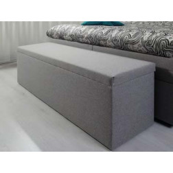 Coffre de bout de lit avec assise lisse Waterbed France