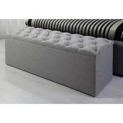 Coffre de bout de lit avec assise capitonnée Waterbed France