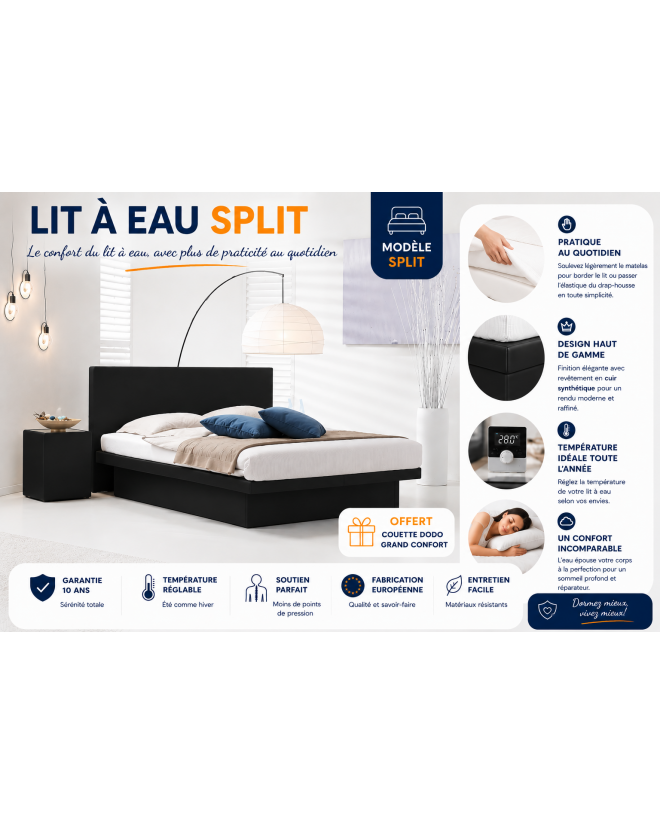 Lit à eau Split Waterbed France