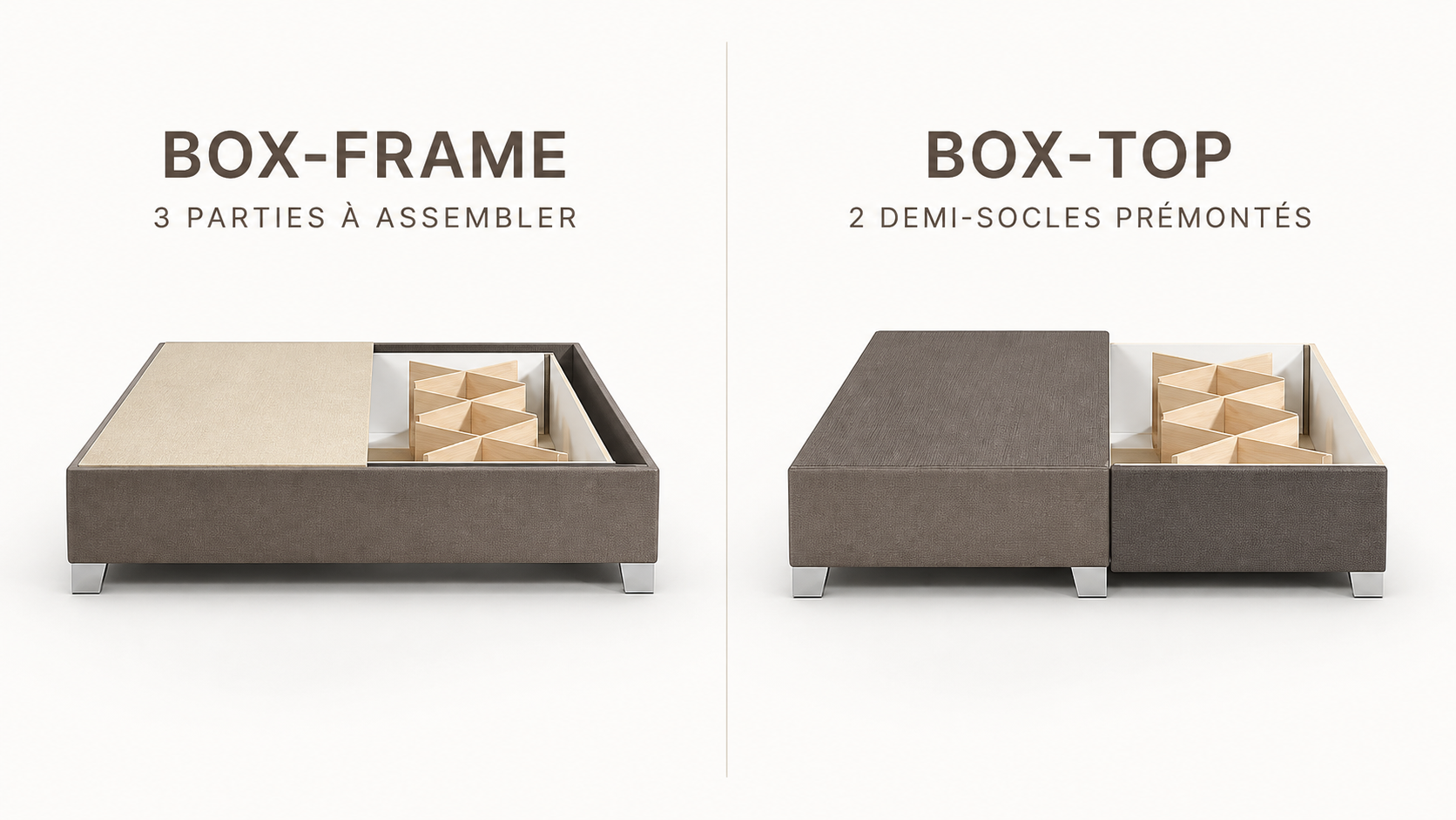 Socles Box-Top et Box-Frame