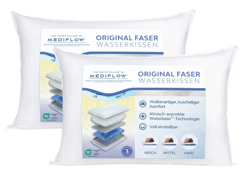 Oreiller à eau Mediflow Waterbed Fance double pack 50x70