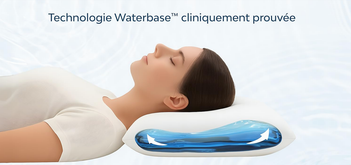 Oreiller à eau Mediflow Waterbed France coussin ergonomique