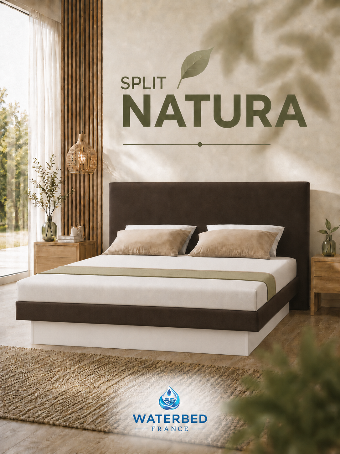 Lit à eau Natura Split Waterbed France