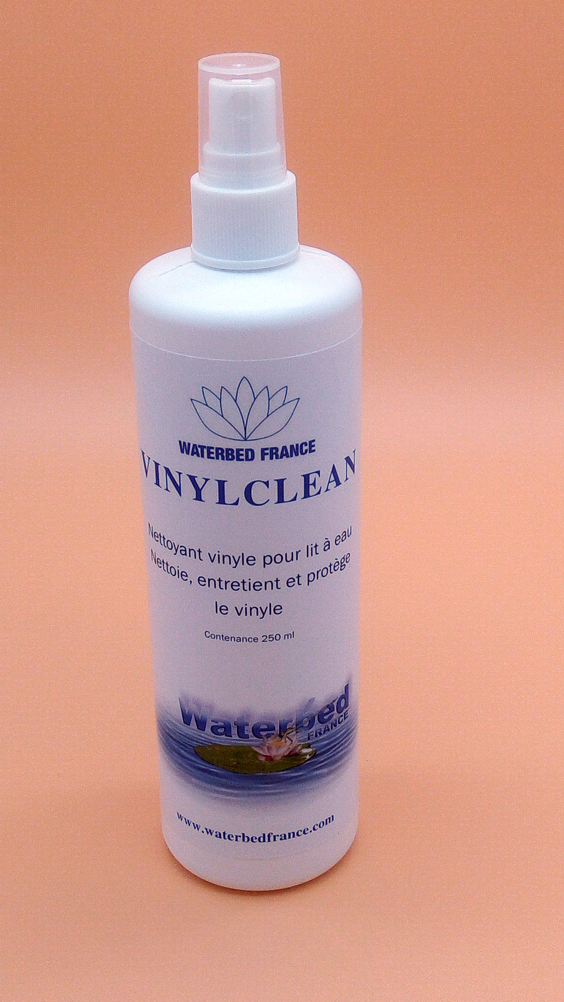 Vinylclean by Waterbed France, nettoyant vinyle pour lit à eau, en spray
